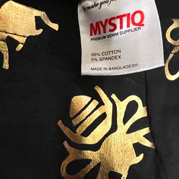 Mystiq 3D Black & Gold Queen Bee Stretch Top-Med-"To Make You Feel Unique" - Picture 12 of 14